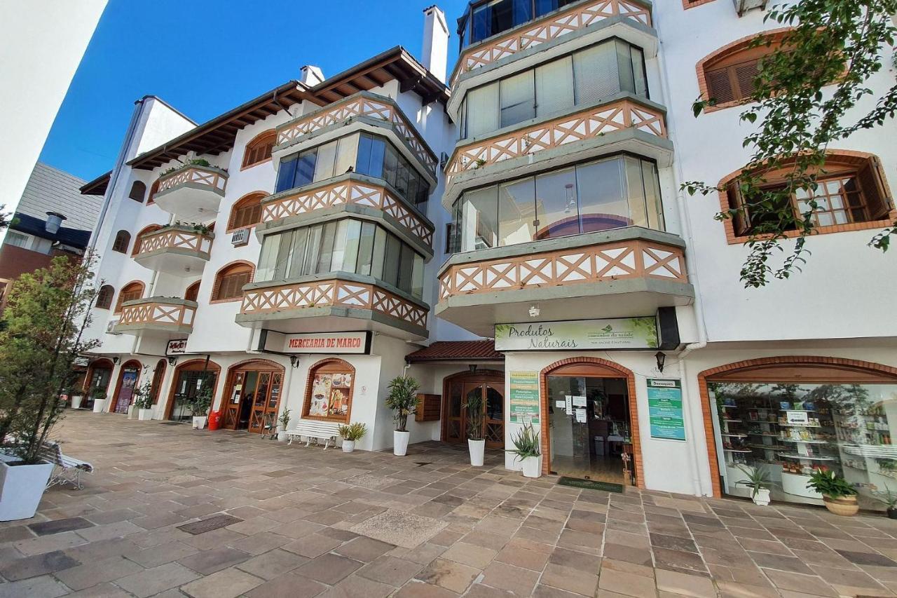 Ap. De 4 Quartos Com Ar A 150M Da Rua Coberta Gramado Exterior foto